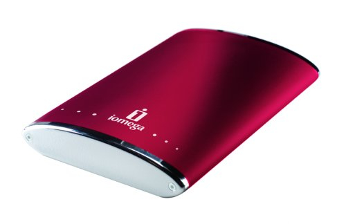 Iomega eGo 250GB external hard drive 5400 RPM 2.5″ USB 2.0 Red