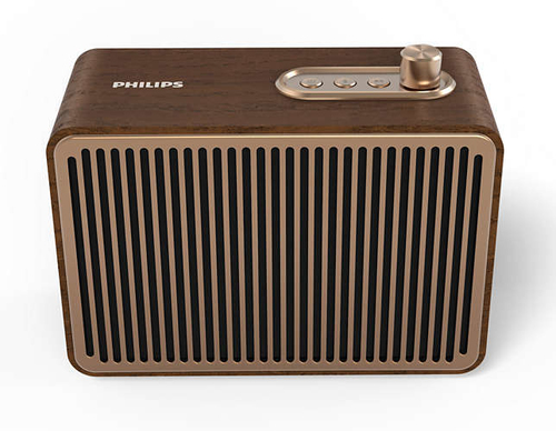 Philips TAVS500/00 portable/party speaker Mono portable speaker Gold, Wood 10 W