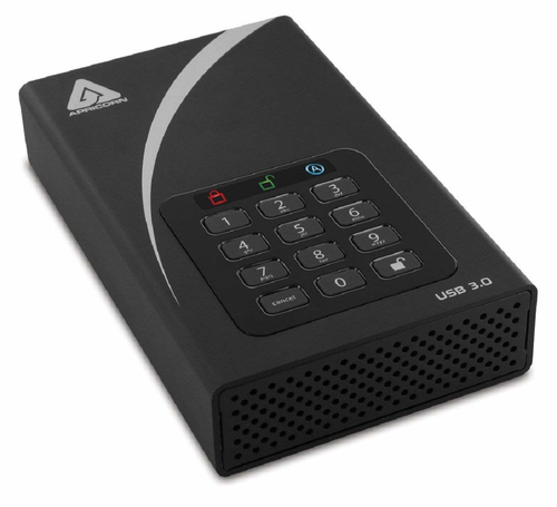 Origin Storage 12TB Aegis Padlock DT Secure USB 3.0 256-bit AES hardware encrypted desktop drive