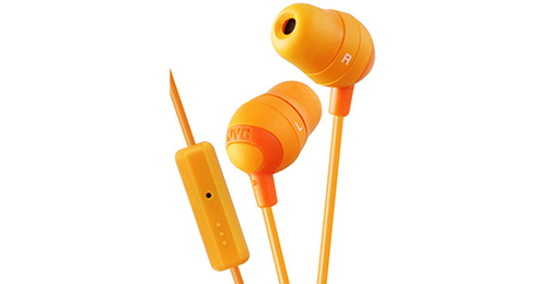 JVC Marshmallow Headphones Wired In-ear Calls/Music Orange