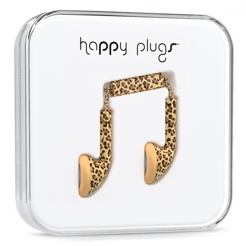 Happy Plugs Earbud Leopard Headset Wired In-ear Calls/Music