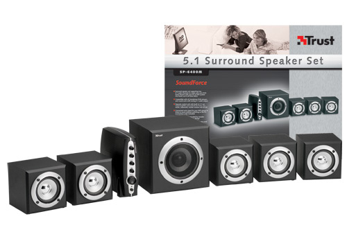 Trust 5.1 Surround SP-6400M UK speaker set 18 W Black 5.1 channels