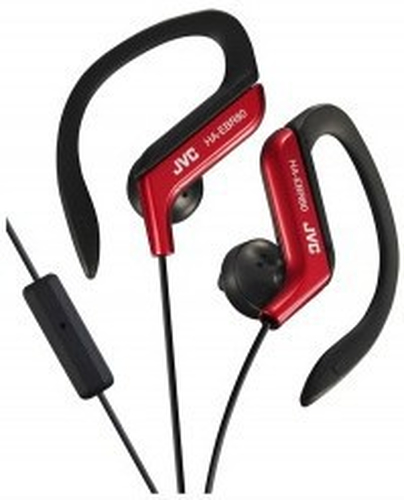 JVC HA-EBR80-R Headset Wired Ear-hook Black, Red