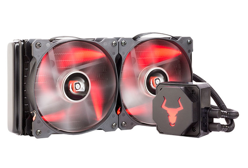 itek ICERED 240 Processor All-in-one liquid cooler 12 cm Black