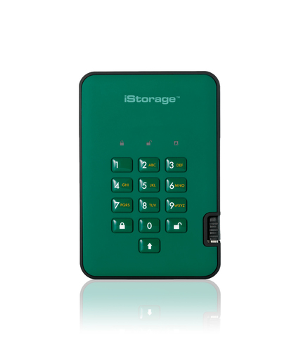 iStorage diskAshur² SSD 128GB Green | Secure Portable Solid State Drive |AES-XTS 256-bit Hardware Encryption | PIN protected | OS & Platform Independent | TAA Compliant |Brute force hack defence | Dust/Water Resistant