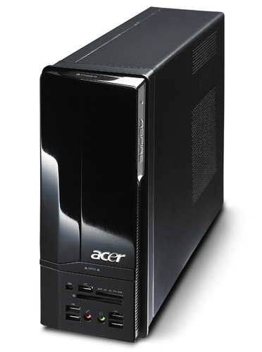 Acer Aspire X1300 AMD Athlon X2 7450 3 GB DDR2-SDRAM 320 GB NVIDIA Geforce 8200 Windows Vista Home Premium SFF PC