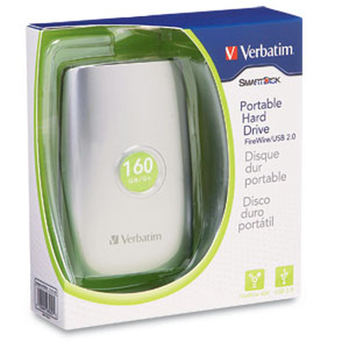 Verbatim 160GB FireWire/USB external hard drive 5400 RPM