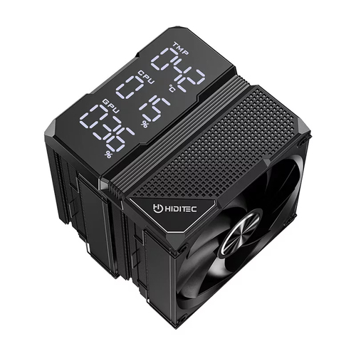 Hiditec DC40 PRO Processor Air cooler 12 cm Black 1 pc(s)