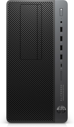 HP EliteDesk 705 G4 AMD Ryzen™ 7 PRO 2700X 16 GB DDR4-SDRAM 512 GB SSD AMD Radeon RX 580 Windows 10 Pro Micro Tower Workstation Black