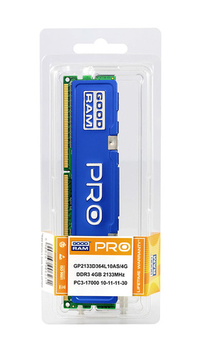 Goodram PRO 4GB DDR3 memory module 1 x 4 GB 240-pin DIMM