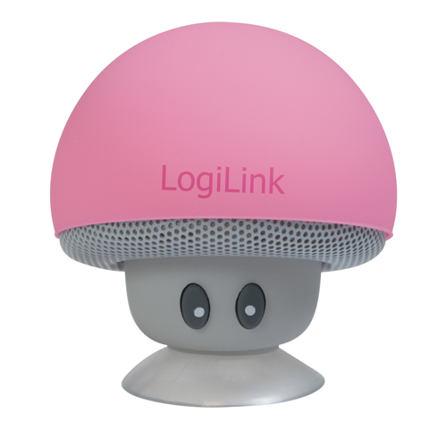 LogiLink SP0054PK portable/party speaker Grey, Pink 3 W