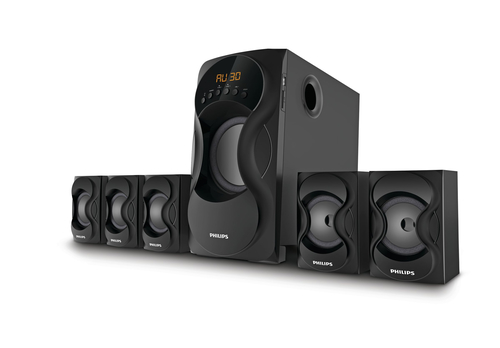 Philips SPA5162B/94 speaker set 65 W PC/Laptop Black 5.1 channels 35 W Bluetooth