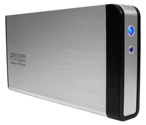 Hypertec 80GB FireStorm external hard drive 7200 RPM 3.5″ USB 2.0 Black, Silver