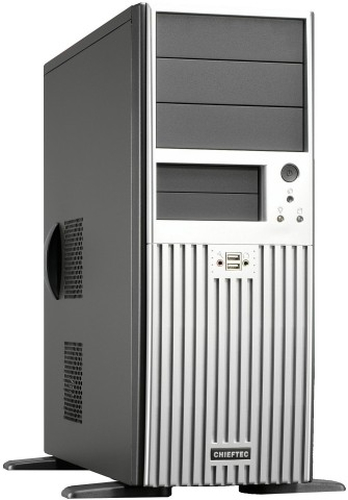 Chieftec Miditower Uni 350W Silver Black, Silver