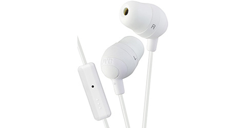 JVC Marshmallow Headphones Wired In-ear Calls/Music White