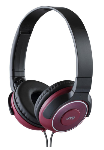 JVC HA-S220 Headphones Wired Head-band Music Black, Red