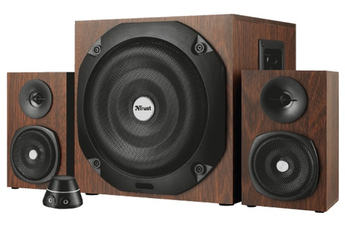 Trust Vigor speaker set 50 W Universal Black, Wood 2.1 channels Bluetooth
