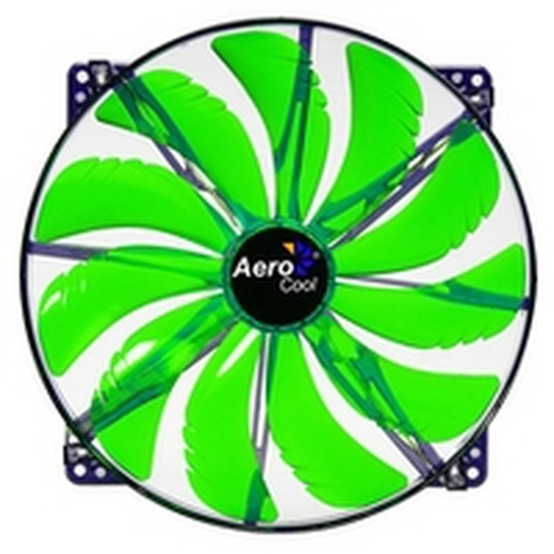 Aerocool Silent Master 200mm Computer case Fan 20 cm Black, Green