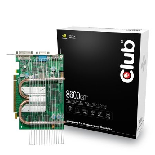 CLUB3D 8600GT Passive Heatpipe 512 MB GDDR2