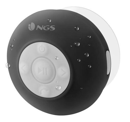 NGS Roller Splash Mono portable speaker Black, Silver 3 W