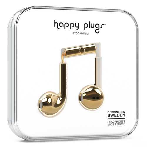Happy Plugs Earbud Plus Headset Wired In-ear Calls/Music Gold