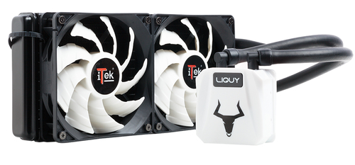 itek ITLCLI24R2 computer cooling system Processor All-in-one liquid cooler 12 cm Black, White