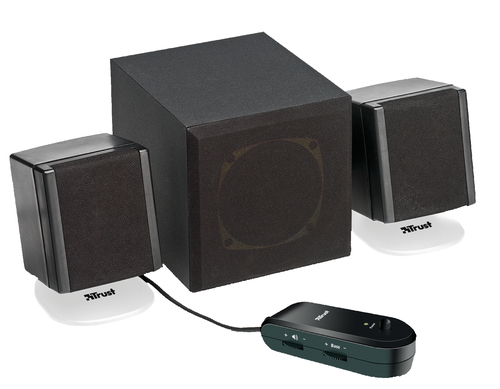 Trust 2.1 SP-3050 speaker set Black 2.1 channels 2 W