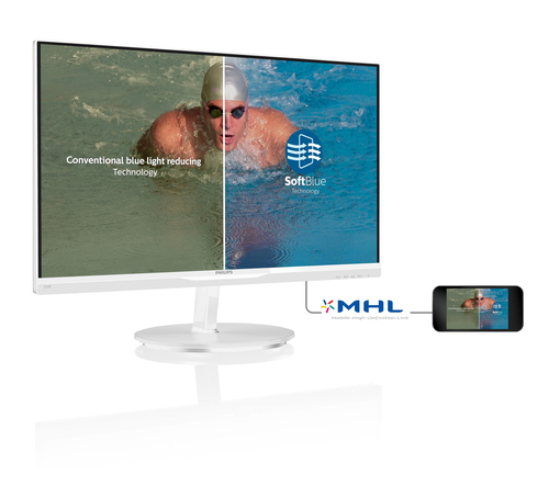 Philips 234E5EDSW/93 computer monitor 58.4 cm (23″) 1920 x 1080 pixels Full HD LED White