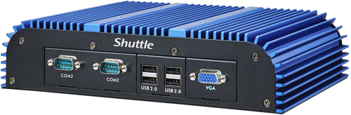 Shuttle Box-PC Industrial System BPCWL02-i3XA Intel® Core™ i3 i3-8145UE 4 GB DDR4-SDRAM 120 GB SSD Mini PC Black, Blue