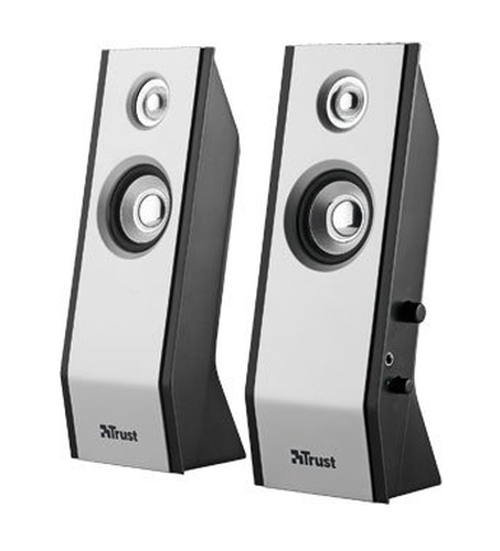 Trust Slimline Black, Silver Wired 7 W