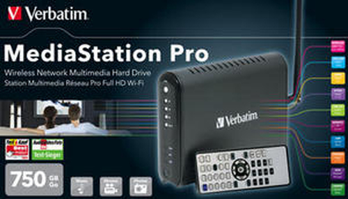 Verbatim MediaStation Pro Wireless Network Multimedia Hard Drive – 750GB external hard drive Wi-Fi 7200 RPM