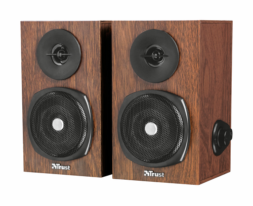 Trust 21759 loudspeaker 2-way Black, Wood Wired 12 W