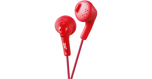 JVC Gumy Headphones Wired In-ear Music Red