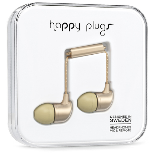 Happy Plugs In-Ear Headset Wired Champagne
