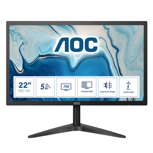 AOC B1 22B1H computer monitor 54.6 cm (21.5″) 1920 x 1080 pixels Full HD LED Black