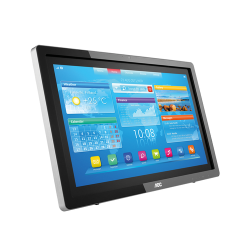 AOC A2272PWH/BK computer monitor 54.6 cm (21.5″) 1920 x 1080 pixels Full HD LED Touchscreen Tabletop Black