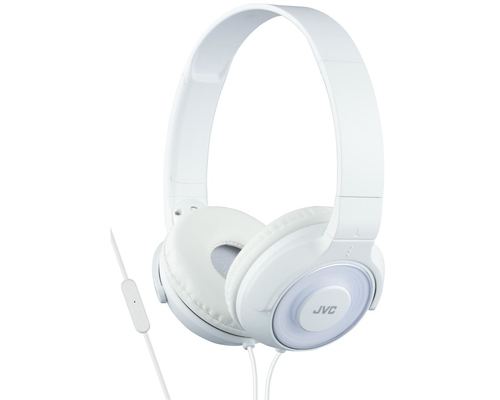 JVC HA-SR225-W-E Lightweight headphones with superior sound with remote and mic