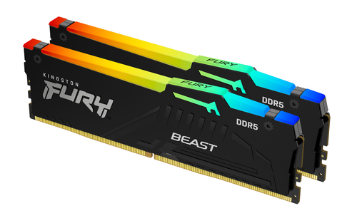 Kingston Technology FURY Beast 32GB 6000MT/s DDR5 CL40 DIMM (Kit of 2) RGB