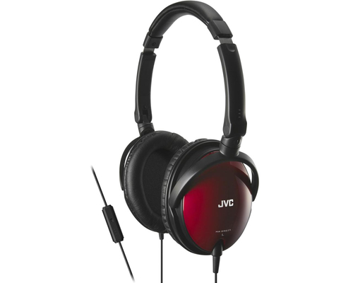 JVC HA-SR625-R-E Around-ear lightweight headphones with remote & mic