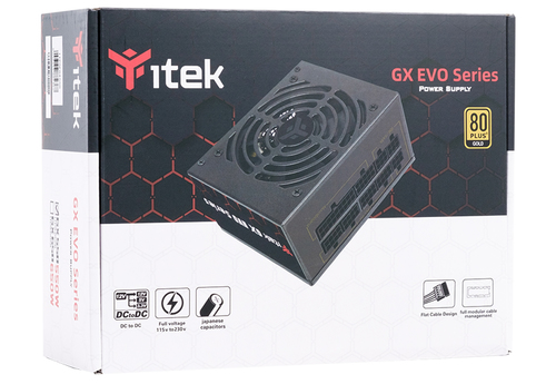 itek GX550 EVO power supply unit 550 W 24-pin ATX SFX Black