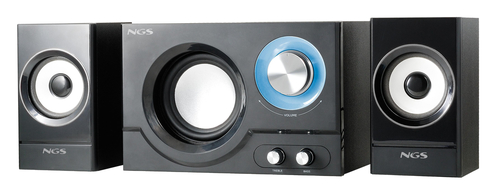 NGS Hot Spring 2.1 speaker set 28 W Home theatre Black 2.1 channels 2-way 14 W