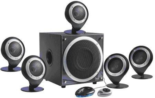 Hercules XPS-5.101 Black speaker set 5.1 channels 5 W