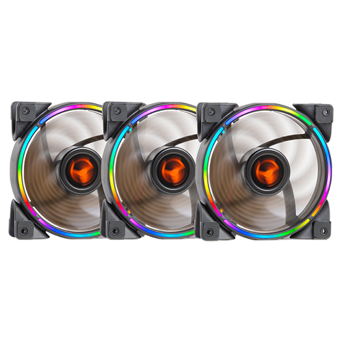 itek KIT ARGB T-Ring Computer case Fan 12 cm Black