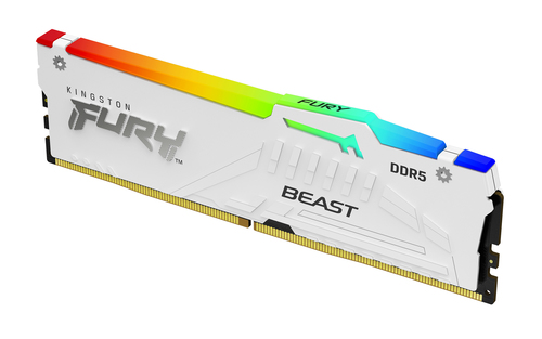 Kingston Technology FURY Beast 32GB 6000MT/s DDR5 CL40 DIMM White RGB XMP
