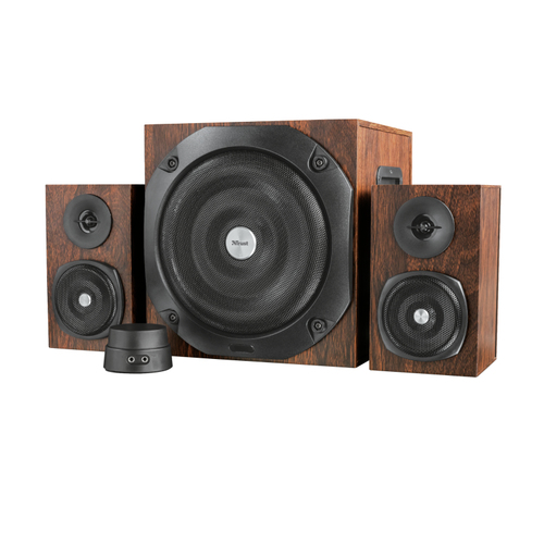 Trust Vigor speaker set 50 W Universal Black, Brown 2.1 channels 2-way 10 W