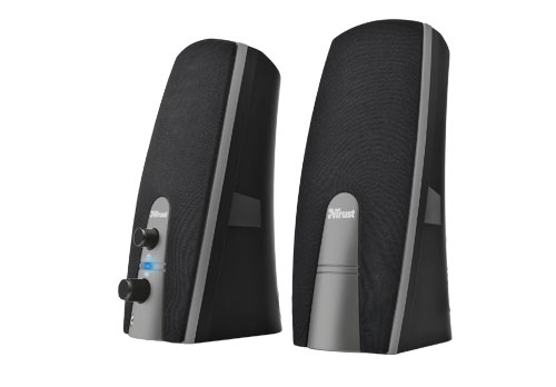Trust Speaker set – USB powered 2-way Black, Grey Wired