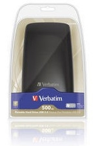 Verbatim 500GB USB 2.0 HDD external hard drive 5400 RPM 2.5″ Black