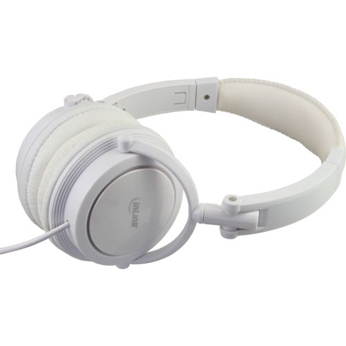 InLine 55350W headphones/headset Wired Head-band Gaming White
