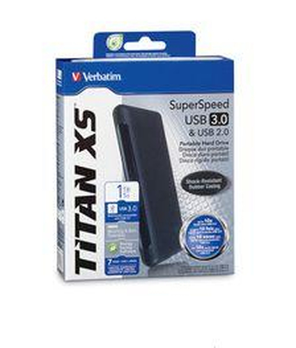 Verbatim 1TB Titan XS external hard drive USB Type-A 3.2 Gen 1 (3.1 Gen 1) Black
