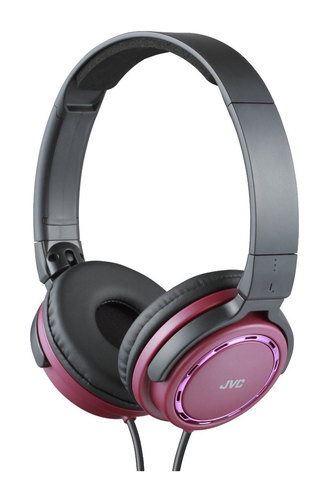 JVC HA-S520-R-E Headphones Wired Head-band Music Black, Red